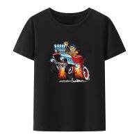 Highboy Hot Rod Race Car Camiseta con estampado de dibujos animados para hombres y mujeres, camisetas divertidas de Anime Hipster, camisetas geniales, moda urbana de tendencia novedosa