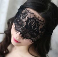 Nightclub Queen Party Sexy Lace Hollow Eye Mask Princess Cat Black and White