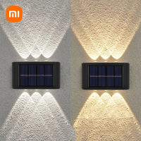 XIAOMI กลางแจ้ง LED พลังงานแสงอาทิตย์แสงกันน้ำพลังงานแสงอาทิตย์แสงแสงแดดโคมไฟสำหรับสวนถนนภูมิทัศน์ระเบียงตกแต่งพลังงานแสงอาทิตย์โคมไฟติดผนัง