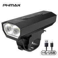 【Ready Stock】☸﹊ D44 PHMAX Bicycle light Night Riding Light Charge displayWaterproof and USB Rechargeable Bike light