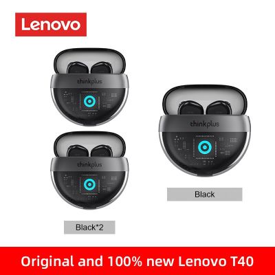 เคสชาร์จบลูทูธ Lenovo ดั้งเดิม T40 Tws 5.2หูฟังสปอร์ต350Mah หูฟังลดเสียงรบกวนหูฟังหูฟังเอียบัดไร้สายเสียงรบกวน