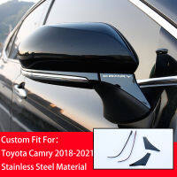 Toyota Camry Car Rearview Mirror Trim Strip Cover Stainless Steel Material for 2018 2019 2020 2021