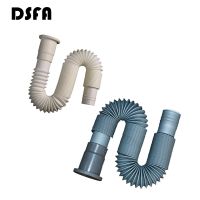 2PCS Plastic Cess-Pipe Drain Wash Basin Washing Machine Drain Plumbing Hose Kitchen Sink Hose Plomberie Flexible Drain Hose