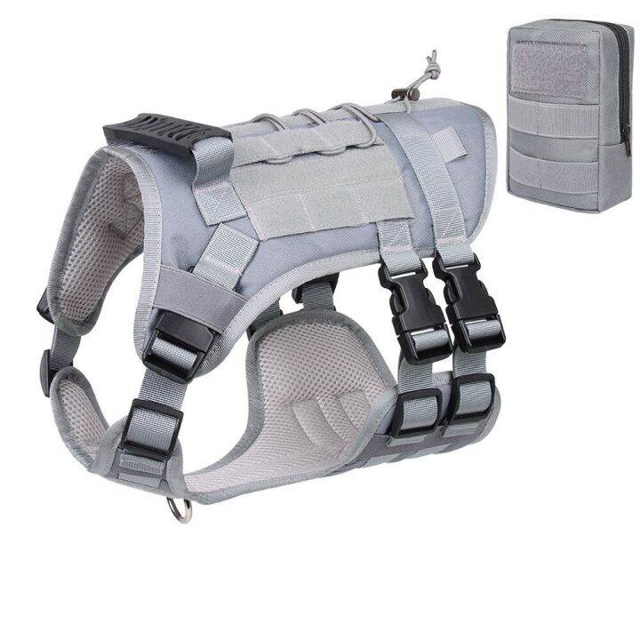 Tactical Dog Harness And Backpack For Medium Large Dogs German Shepherd Outdoor Chest Straps Dog
