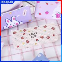 KpapaK Girly น่ารักสร้างสรรค์หัวใจสีแดงกล่องดินสอกล่องเครื่องเขียนลายการ์ตูนกล่องดินสอดินสอเขียนหนังสือสำหรับนักเรียน