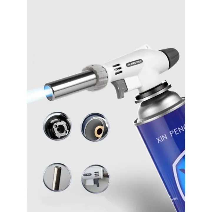 BBQ Gas Torch Gun, Portable Kitchen Blow Torch for Cooking, Creme