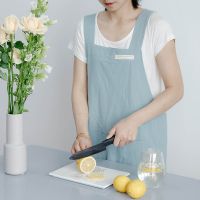 [TIN Household Products] ผ้ากันเปื้อนในครัวเรือนผ้าฝ้ายลินินแบบปรับได้ Bake TIN Household Productsel Waiter Apron For Kitchen Bar Products