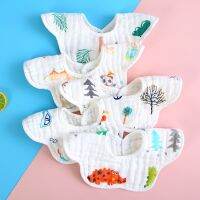 ♦❧ Cotton Baby Bibs Saliva Towel Petal Absorbent Saliva Towel Newborn Burp Cloths Bandana Scarf for Boys Girls Feeding Burp Bibs