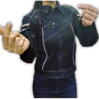 RIDING MESH JEAN JACKET JK006 LADY &amp; MEN DENIM CUT DESIGN KMN