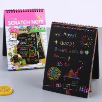 Children Scratch Arts Drawing Paper Creative Colorful Graffiti Fun Diy Coils Painting Book For Party Favor Activities Game Gifts