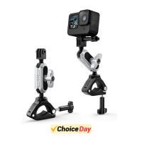 【LZ】№♕  Action 3 Camera Bike Riding Bracket Guiador de bicicleta Fixação Titular Adaptador Mount Support Stand Clip para telefone Fit para GoPro 11 10 9 8 7