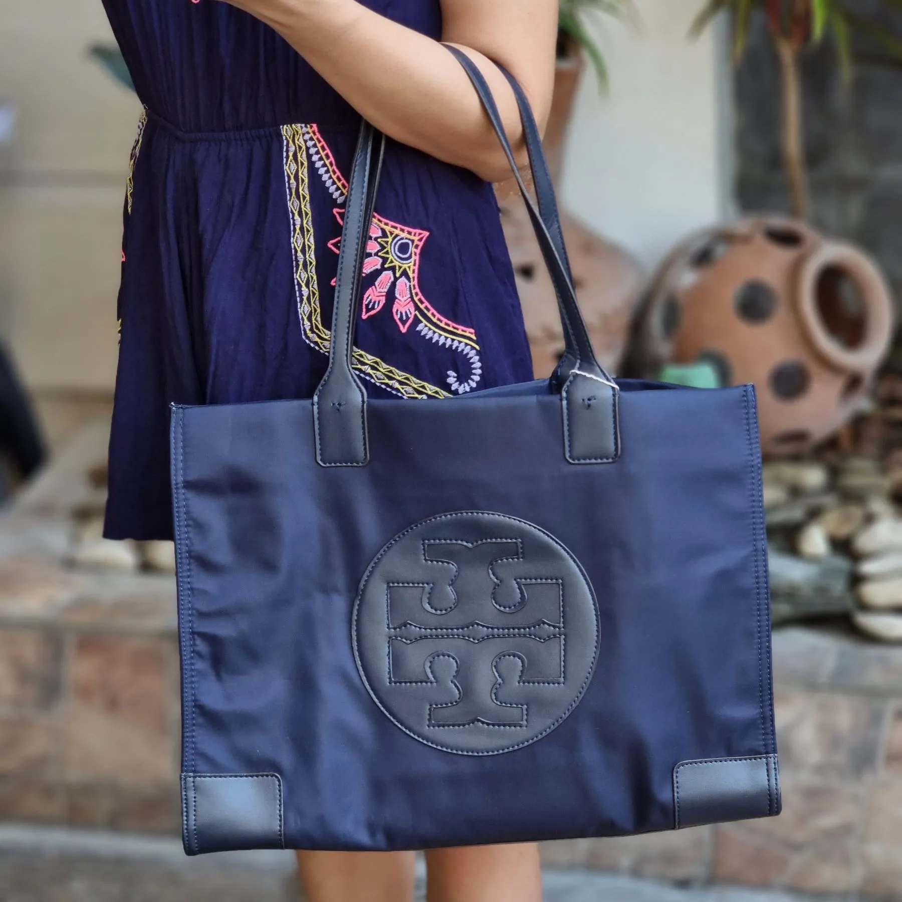 Original .Y. . Women's Ella Patent Navy Blue Tote Bag | Lazada  PH