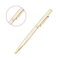 Metal Ballpoint Pen Stainless Steel Rotating Ball Pen for School Office Bright Writing Point 1.0mm