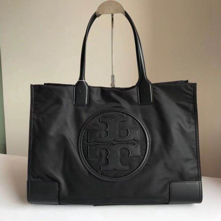 Tory Burch Túi Tote Da Bò Mới Tb Túi Nữ 2022 Vải Nylon Double T Dung Tích  Lớn Châu Âu Và Mỹ Túi Công Sở Túi Đeo Vai Lớn; Kích Thước: 33*43*13 |