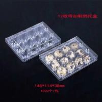 100 PCS Quail Egg Cartons Bulk Cheap Blank Egg Cartons 12-count Egg plastic box