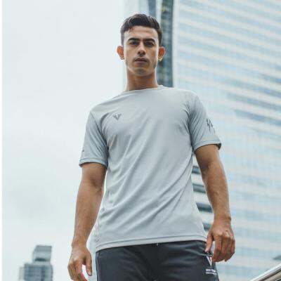 VOLT เสื้อแขนสั้น เสื้อกีฬา เทรนนิ่ง สีเทาอ่อน ACCE 004 TRAINING SHIRTS LITE GREY