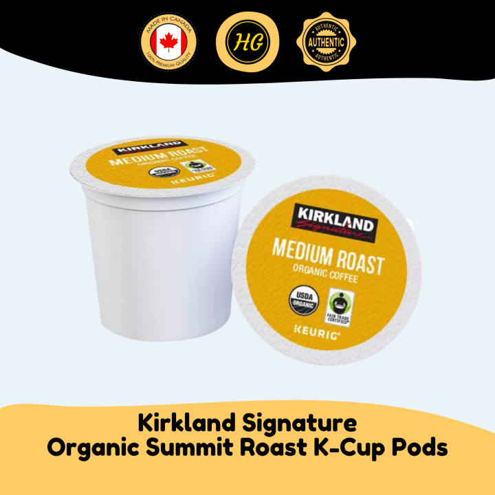 Kirkland Signature Organic Summit Roast SingleServe Keurig KCup Pods