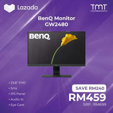 MONITOR 24 IPS BENQ GW2480 1080P 60HZ 5MS SPEAKER 2W VGA HDMI DP, MONITOR