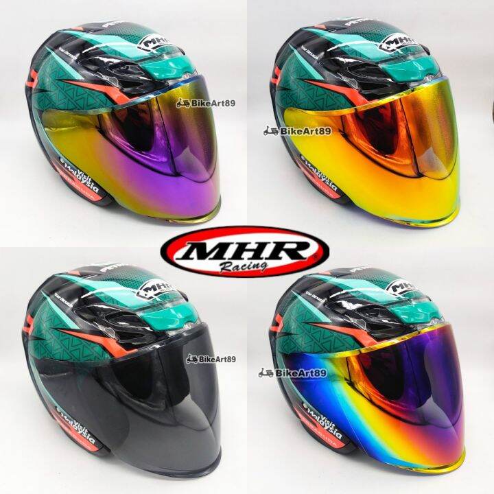 100 ORIGINAL MHR Helmet Open Face OF622 Beatz Petronas + Visor Clear