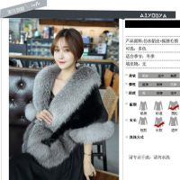 É2021 Winter Mink Fur Shawl Women All-Match Cloak Imitation Coat Extra Large Dress