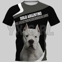 2023 new arrive- xzx180305   Dogo Argentino 3D All Over Printed T Shirts Funny Dog Tee Tops shirts Unisex