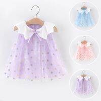 【Ladies shop】6MInfant Baby GirlsSleeveless SummerDot PrintedO คอ Tulle PartyDress سككات ههرة 2022