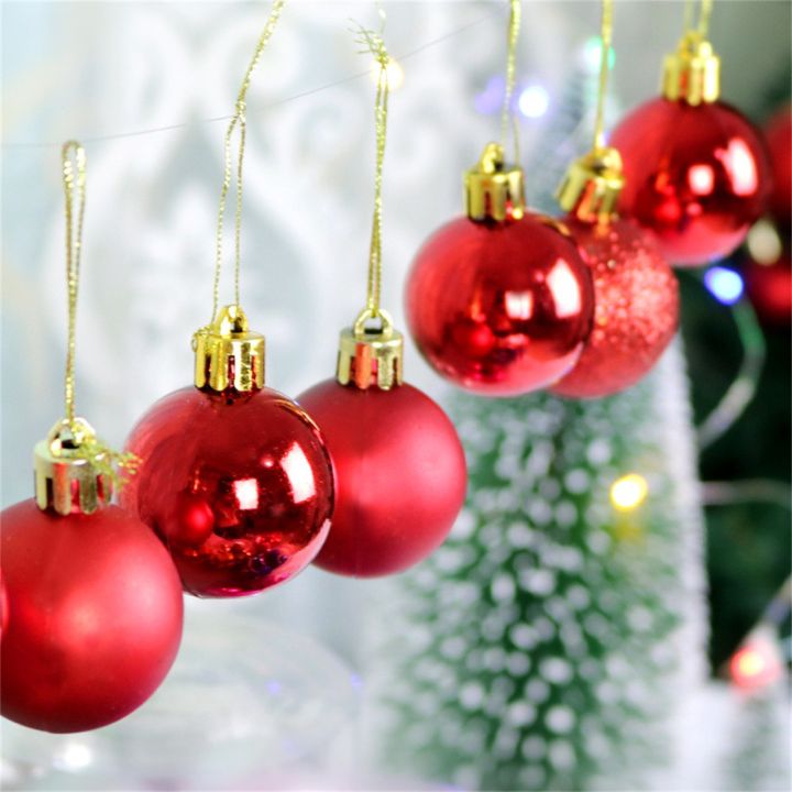 ซันวูด-36pcs-4cm-christmas-tree-color-ball-electroplating-multi-styles-boxed-unbreakable-reusable-scene-layout-plastic-xmas-party-decor-hanging-ball-pendant-party-supplies-christmas-ball-reusable