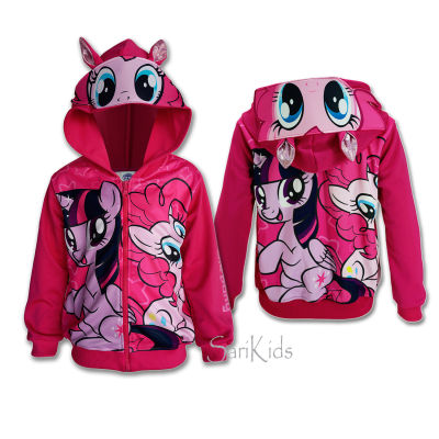 เสื้อกันหนาว แจ็คเก็ต เด็กหญิง (4-12ขวบ) ลิขสิทธิ์แท้ ลายโพนี่ My Little Pony ผลิตในไทย​ คุณภาพ​ดี​ พร้อมส่ง