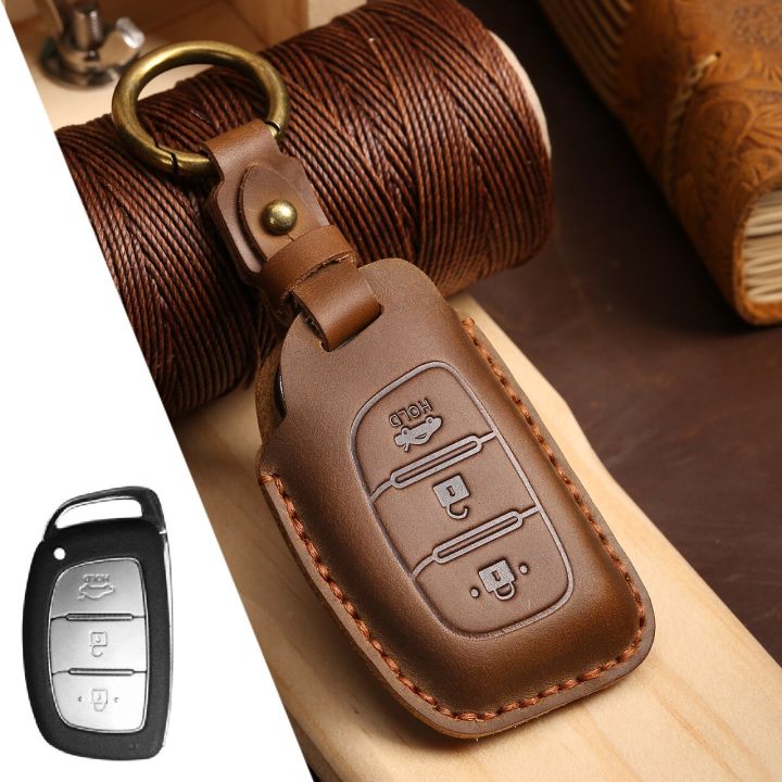 luxe-lederen-auto-key-case-cover-fob-protector-sleutelhanger-accessoires-voor-hyundai-ix35-elantra-custo-auto-sleutelhanger-houder-shell