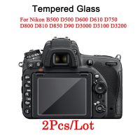 2PCS HD Clear Camera Tempered Glass LCD Screen Protector For Nikon B500 D500 D600 D610 D750 D800 D810 D850 D90 D3000 D3100 D3200 Wires  Leads Adapters