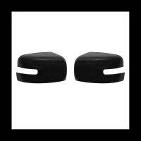 Rearview Mirror Cover Side Mirror Cover Frame Trim Sticker for 2016-2023 Accessories - ABS Black