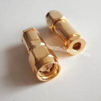 10Pcs New SMA male plug clamp For RG58 RG142 RG400 LMR195 Cable RF connector Electrical Connectors