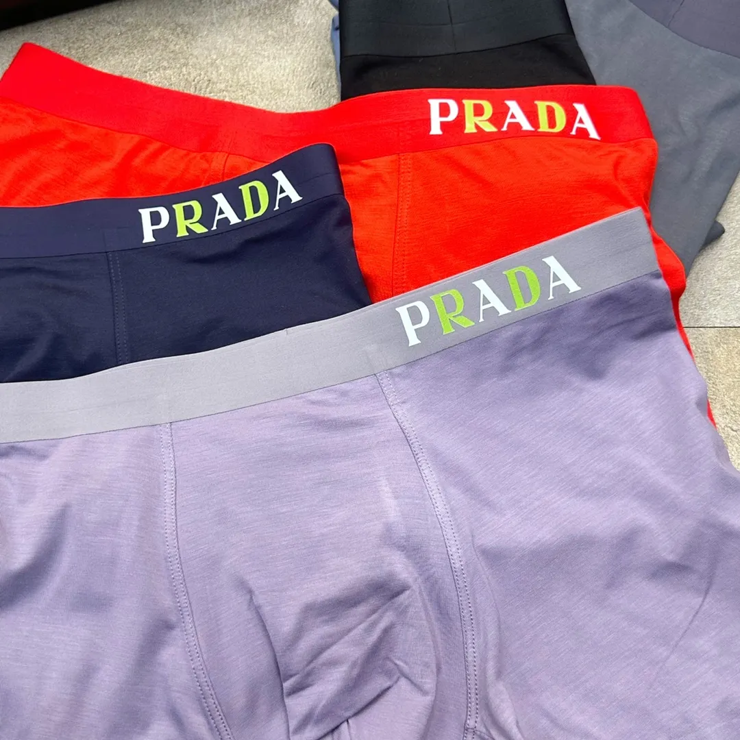 のPRADAの 3PCS Men's Boxer Briefs Comfortable Cotton Stretch Quick Dry Sports  Underwear Regular and Long Leg Available | Lazada