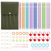 Stainless Steel Knitting Needle Set Straight Needles Handcraft Sweater Weave Needle Stainless Steel Weaving Needles For Socks