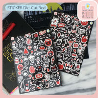 [Sticker Die-cut] RED สติ๊กเกอร์ไดคัท ขนาด A5 สติ๊กเกอร์การ์ตูน สติ๊กเกอร์สุดน่ารัก สำหรับตกแต่ง สติ๊กเกอร์