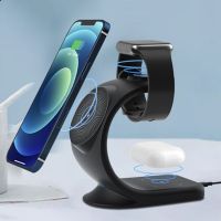 ZZOOI 3 In 1 Magnetic Wireless Chargers For IPhone 13 12 Pro Max Fast Charger Dock Station For Apple Watch 7 6 AirPods Pro Bracket