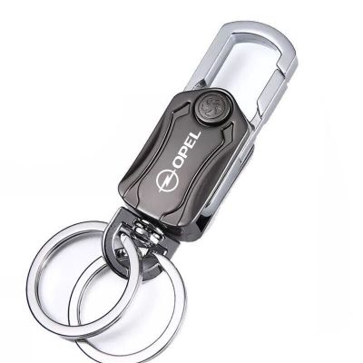 พวงกุญแจ JDM พวงกุญแจโลหะมีค่าสำหรับอุปกรณ์เสริมรถยนต์ Opel
