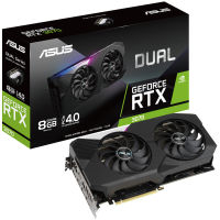 ASUS DUAL RTX3070 O8GB V2 8GB OC GDDR6 LHR  (สินค้าใหม่ของเเท้รับประกัน3ปี)