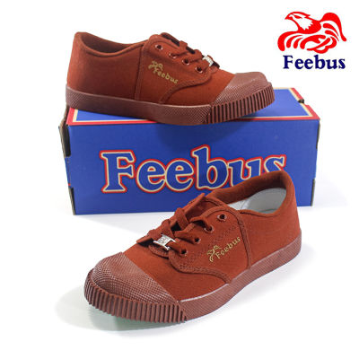 Feebus รองเท้าผ้าใบ รองเท้านักเรียนชาย ฟีบัส รองเท้าแบบผูกเชือก รองเท้าทรงตันน้ำ รองเท้าเล่นกีฬา รองเท้าฟุตซอล รองเท้าFeebus รุ่น FB-219