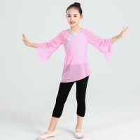 [COD] Girls classical dance practice clothes tops Chinese dance national examination body gauze rhyme performance clothes