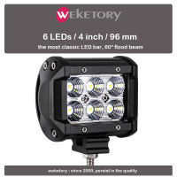 weketory 4 7 12 17 inch 18W 36W 72W 108W LED Work Light LED Bar Light for Motorcycle Tractor Boat Off Road 4WD 4x4 Truck SUV ATV