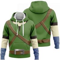 SHUAIYI The Legend of Zelda Link Hoodie สำหรับบ้าน เสื้อสเวตเตอร์แฟนตาซีคอสเพลย์อะนิเมะ ฮาโลวีน เสื้อผ้าคาร์นิวัล เกม