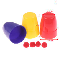 FRISTOY ของเล่นสามถ้วยและลูกบอลมายากลขนาดกลาง/ใหญ่อุปกรณ์ประกอบฉากมายากล