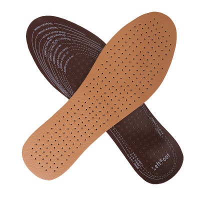 1Pair Replacement Insole Leather Insoles Absorb Pads Size Large Deodorant Ultra Thin Breathable