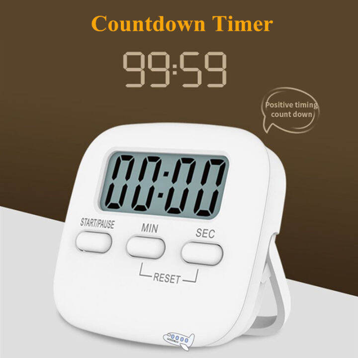 Study Countdown Timer Exam Fitness Kitchen Electronic Stopwatch Digital