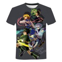 Hunter X Hunter T-shirt อะนิเมะญี่ปุ่นพิมพ์ 3D สตรีทแวร์ผู้ชายผู้หญิงแฟชั่นพลัสขนาดเสื้อยืดฮาราจูกุเด็กเสื้อยืดเสื้อผ้าด้านบน XS-5XL