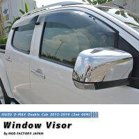 คิ้วกันสาดรถ ใหญ่ กันฝน ใหญ่ Isuzu D-MAX/รุ่นที่ 2 (2nd Gen)  Weather Guard/Rain Deflector (SUPER WIDE) อะไหล่ รถ