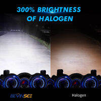 2pcs H11 Car LED Headlight Bulbs 12V 1500LM 6000K Pure White Automobile Fog Lamp Waterproof Auto Lights 2 Side Beam