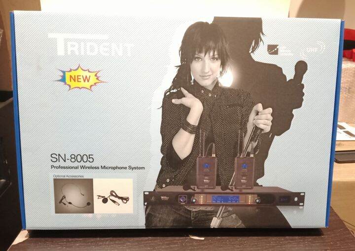 Trident SN8005 Professional Wireless Lapel Microphone Lazada PH