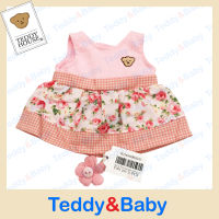 Teddy house : ชุดตุ๊กตา ชุดกระโปรง summer(ชมพู)  ขนาด 10 นิ้ว